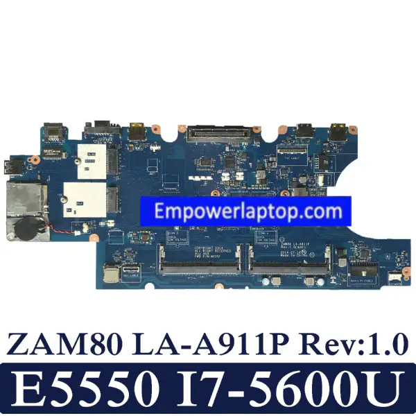 Scheda madre Dell Latitude E5550 ZAM80 LA-A911P Rev:1.0 I7-5600U
