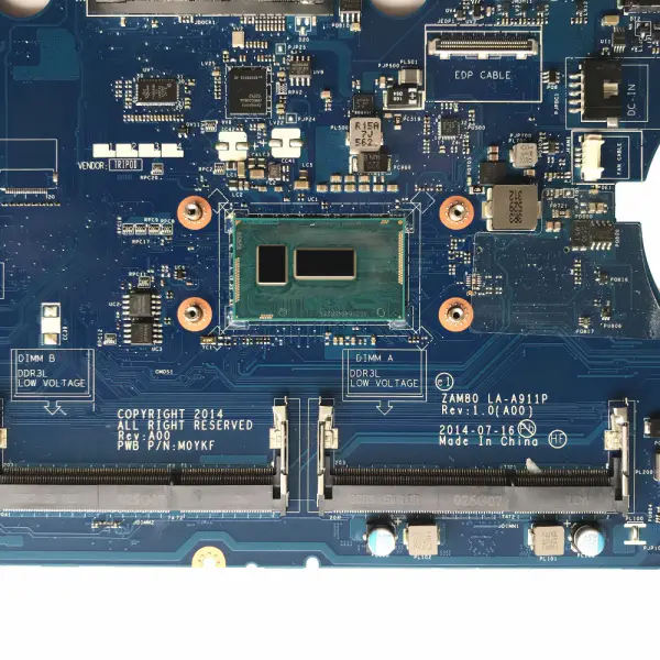 Scheda madre Dell Latitude E5550 ZAM80 LA-A911P Rev:1.0 I7-5600U