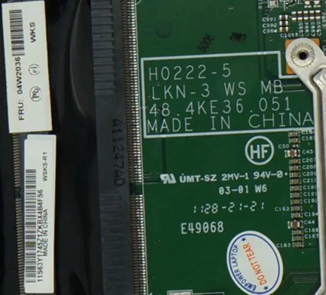 Scheda madre Lenovo W520 T520 T520i PN:04W2036