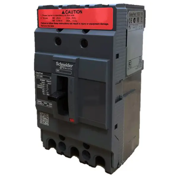 Interruttore automatico scatolato 3 poli Easypact EZC100B 3P30A