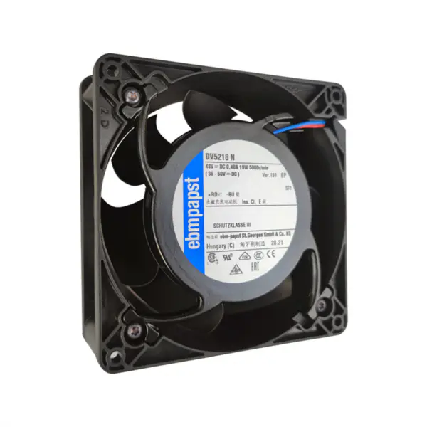 Original Ebmpapst DV5218N 48VDC 127 * 127* 38mm 0.395A 18.5W 5000RPM 2700m3/h Axial Fan for Signal Transmitter