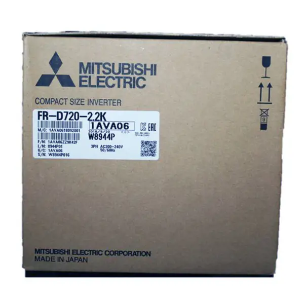 made in Japan Mitsubishi FR-D720-165-NA Serie FR-D700 VFD