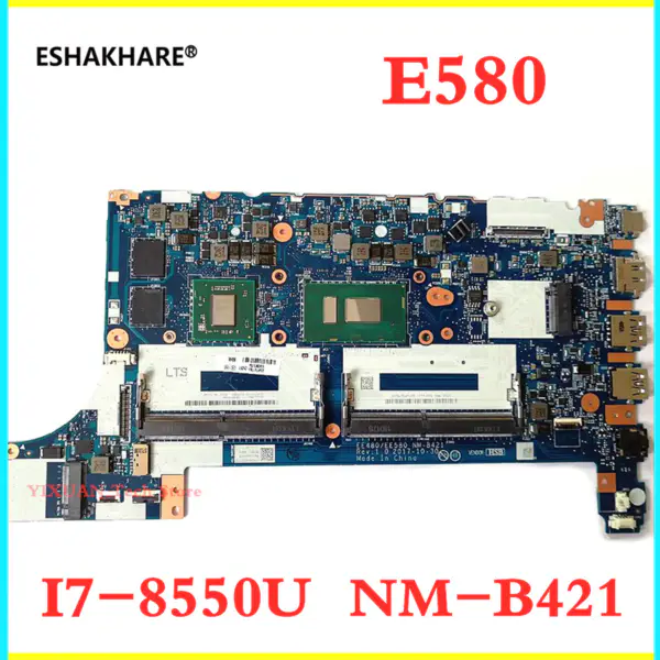 01LW199 Lenovo Thinkpad E480 E580 scheda madre laptop EE480 EE580 NM-B421scheda madre i7-8550U RX550 2G