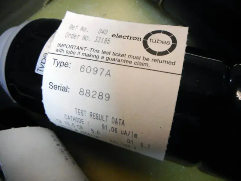 TUBI ELETTRONICI 6097A