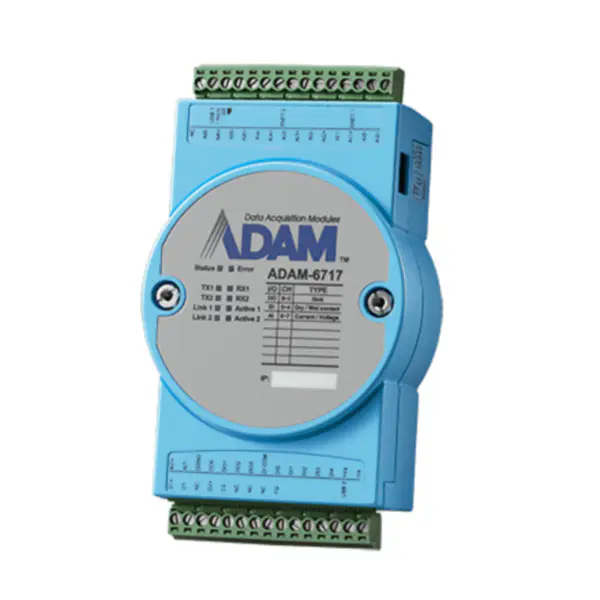 Gateway I/O intelligente con ingresso analogico ADAM-6717 di Advantech