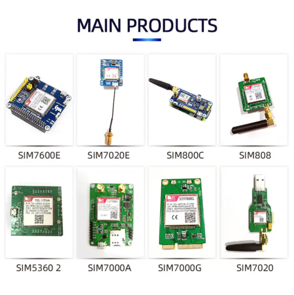 SIM7060 supporta il modulo di comunicazione wireless di Cat-NB LCC LPWA Modulo NB-IoT GNSS Modulo SIM7060R