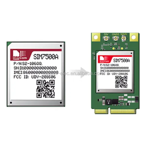 SIMCOM SIM7500X Modulo di comunicazione wireless multibanda Modulo GNSS GPRS SIM7500E SIM7500A SIM7500V SIM7500JE SIM7500SA
