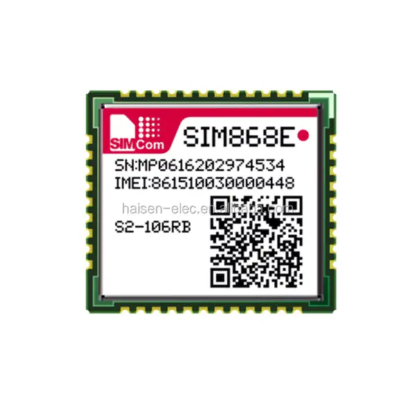 SIM868 Modulo GSM/GPRS+GNSS 2G 1800MHz 900MHz 85,6kbps SMD SIMCOM SIM868E