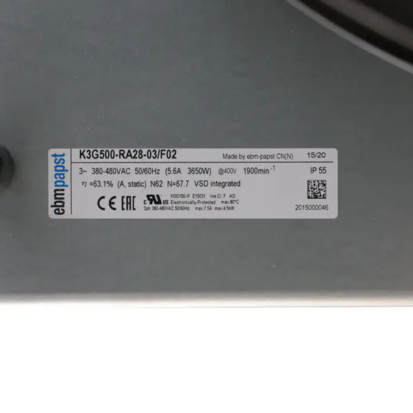 VENTILATORE Ebmpapst K3G500-RA28-03