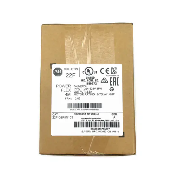 Migliore vendita di inverter allen bradley 22F-D2P5N103 con prezzo di fabbrica