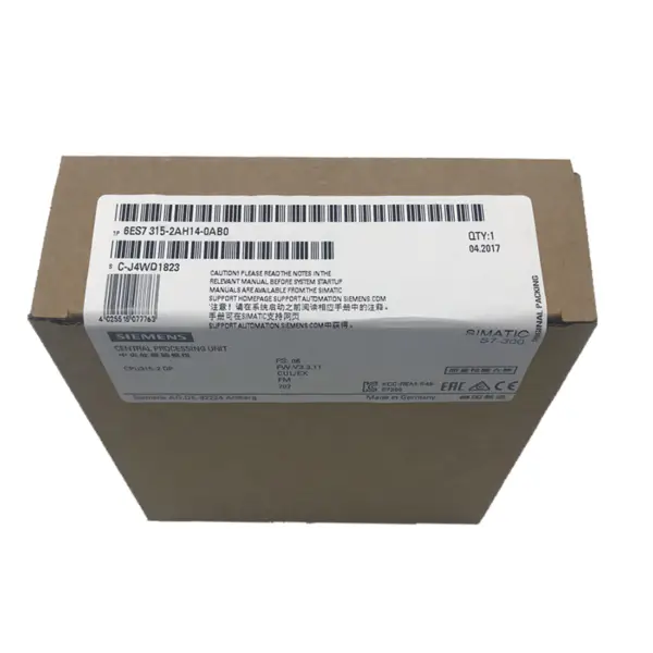 Modulo CPU Siemens SIMATIC S7-300 CPU 315-2DP entro 3 giorni lavorativi 1 pezzo PLC CPU 6ES7315-2AH14-0AB0 Alta qualità DE