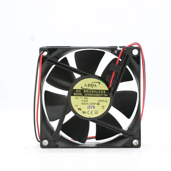 ADDA Fan AD08024XB257104 Ventola assiale 24V 0,23A 80*80*25MM Ventola di raffreddamento CPU a 2 fili