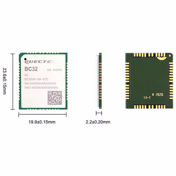 LPWA a bassissimo consumo BC32-B8 Modulo multi-frequenza dual-mode NB-IoT/GSM BC39BBRA-02-STD
