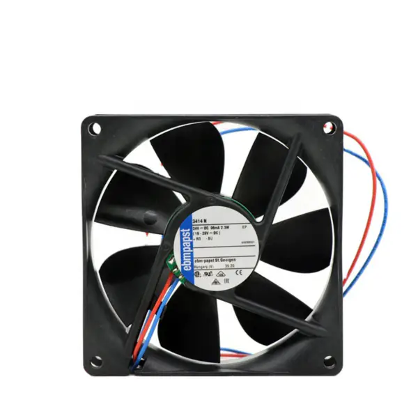 Ebm papst 3414N 92x92x25mm 24VDC 49,4CFM 2,3W 32dBA 2700RPM Cuscinetto a sfera ventola tubolare