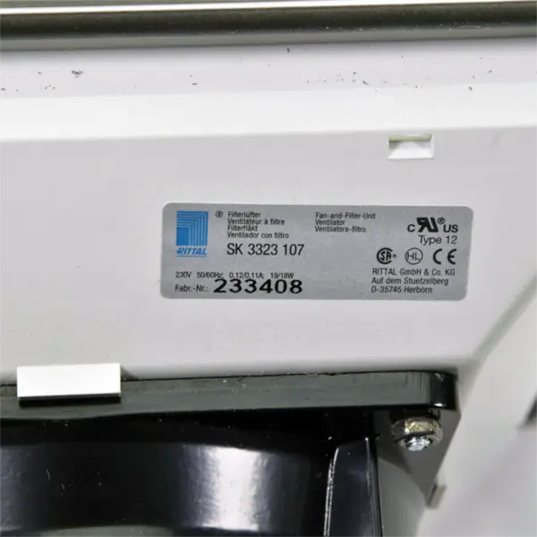 Ebmpapst SK3323107 255*255*95mm 230VAC 0.12/0.11A 18/19W 50/60HZ IP54 Filter fan