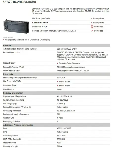 Siemens 6ES7134-6GD00-0BA1 6ES71346GD000BA1