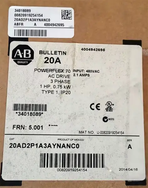 inverter allen bradley 20BC2P1A0AYNAND0 20BC2P1A0AYNAND0
