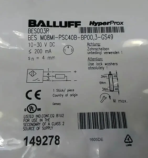 Sensore Balluff BES003R