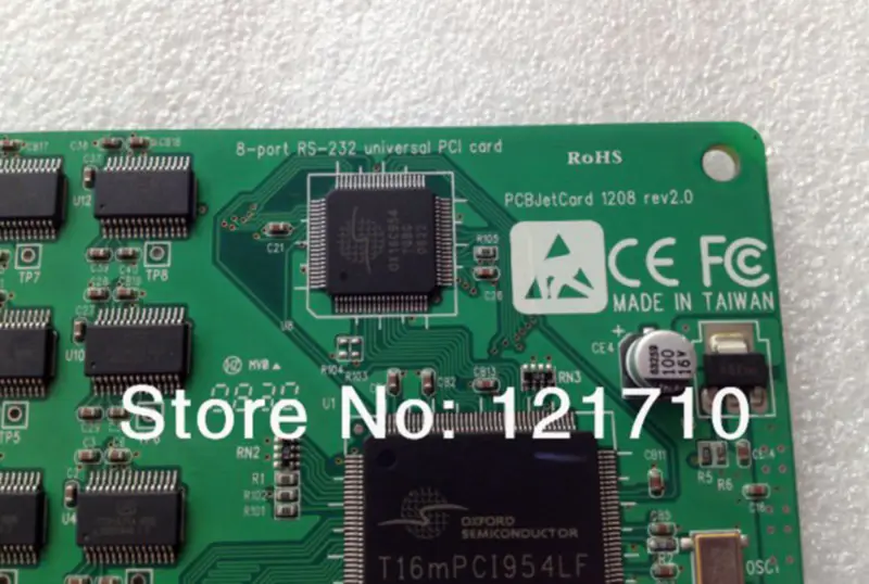 Scheda Korenix Scheda madre industriale Korenix JetCard 1208 8 porte RS-232 interfaccia universale PCI