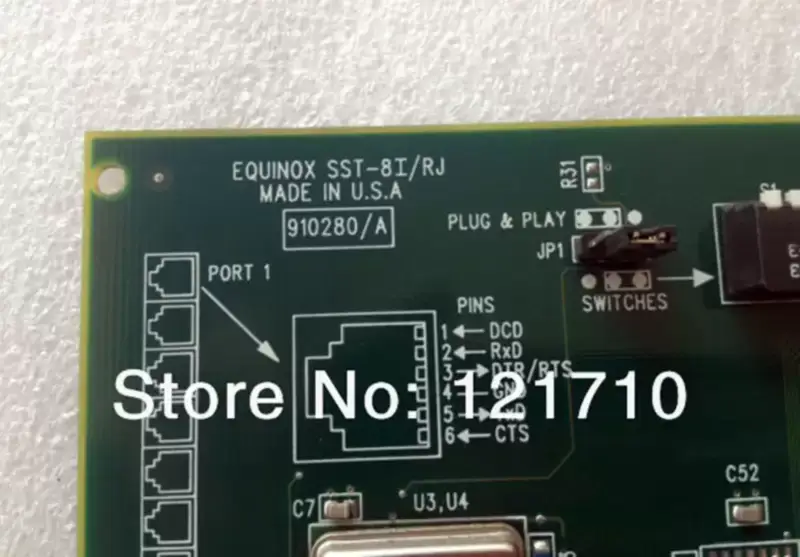 Scheda EQUINOX Scheda EQUINOX SST-8I/RJ ISA 8 PORT RJ Connessioni 910280A 950280 scheda madre industriale