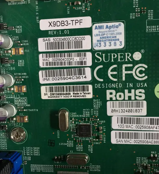SuperMicro X9DB3-TPF Scheda madre per server LGA1356 E5-2400V2