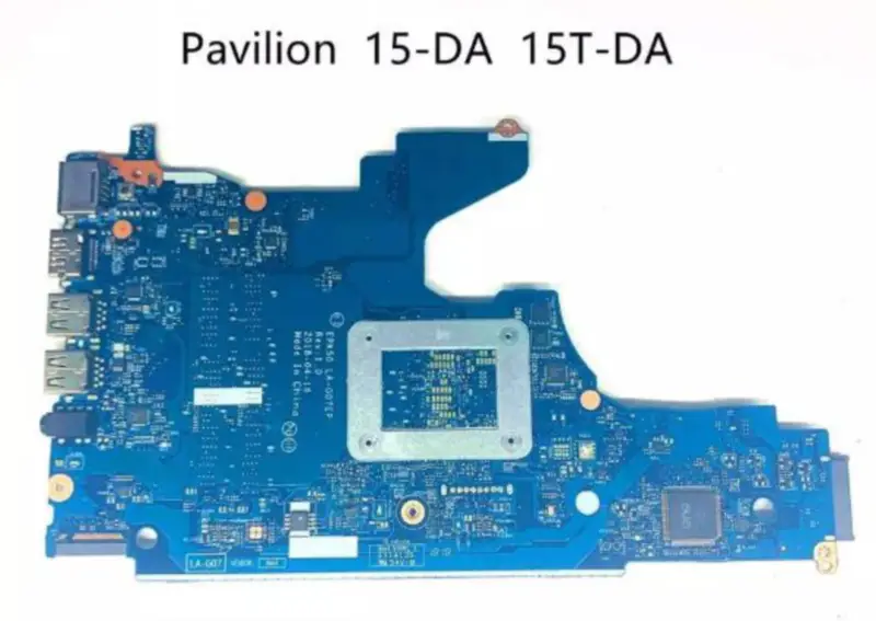 HP 15-DA 15-DA0076nr L20373-601/ L49974-601 EPK50 LA-G07EP With SR3LD I3-7020U DDR4 Laptop Motherboard