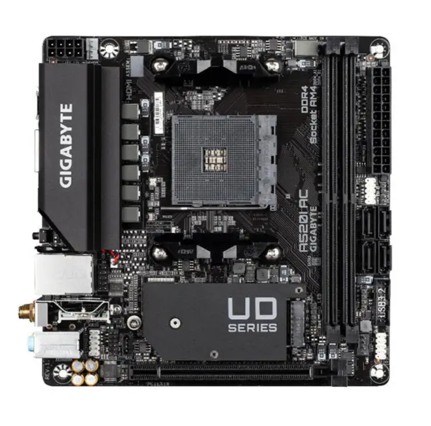 GIGABYTE A520I AC Scheda Madre mITX AMD AM4 Socket DDR4 64GB