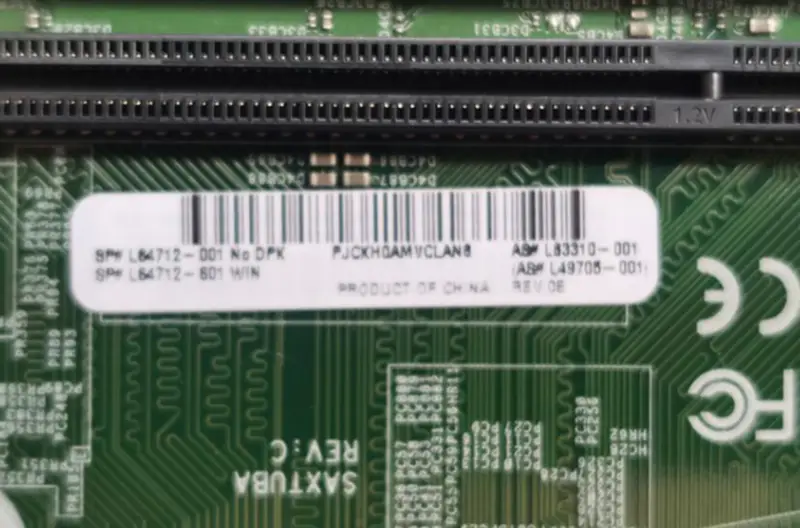 HP ProDesk 400 G6 SFF L64712-001 L64712-601 L63310-001 L49705-001 scheda madre