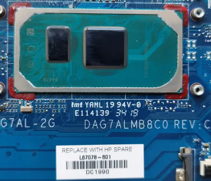 Scheda madre HP TPN-Q207 14-CE3028TX L67078-601 DAG7ALMB8C0