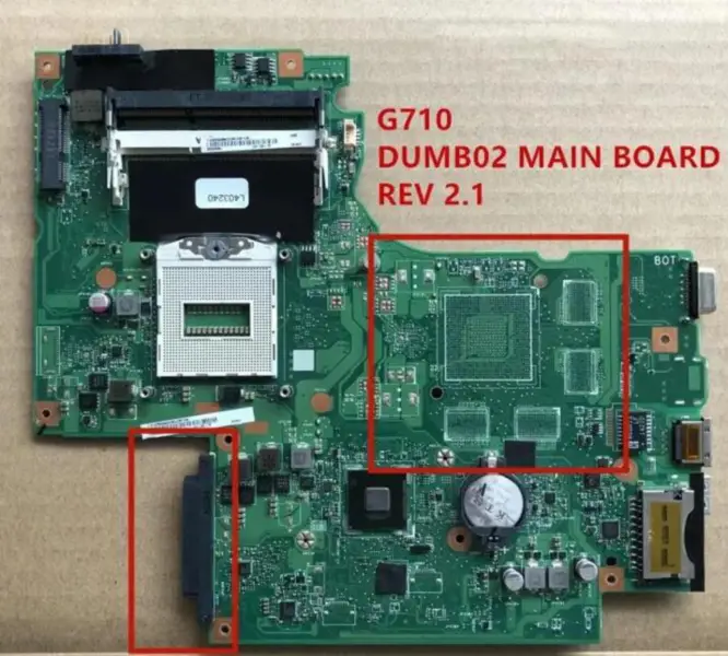 Scheda madre Lenovo G710 DUMB02 REV 2.1