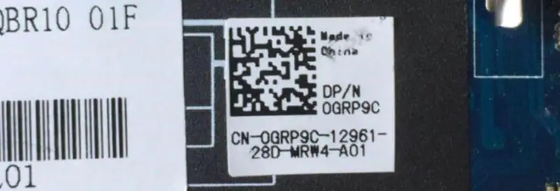 Scheda madre Dell M18X R2 0GRP9C QBR10 LA-8321P GRP9C
