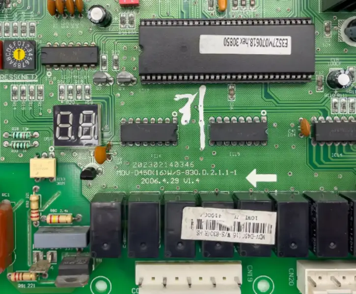 Scheda di controllo del condizionatore d'aria Midea MDV-D450(16)W/S-830.D.2.1.1-1 Circuito PCB 202302140346