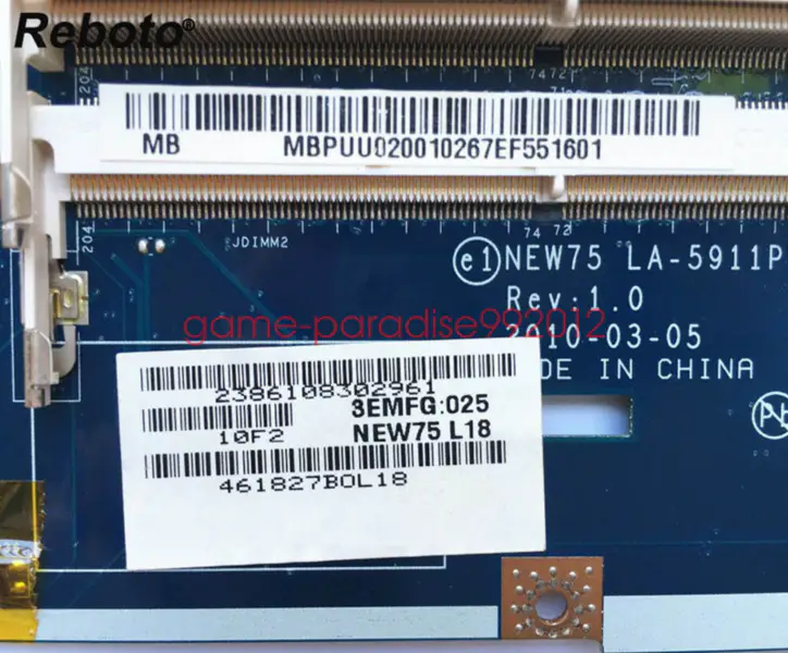 Scheda madre Acer LA-5911P5551