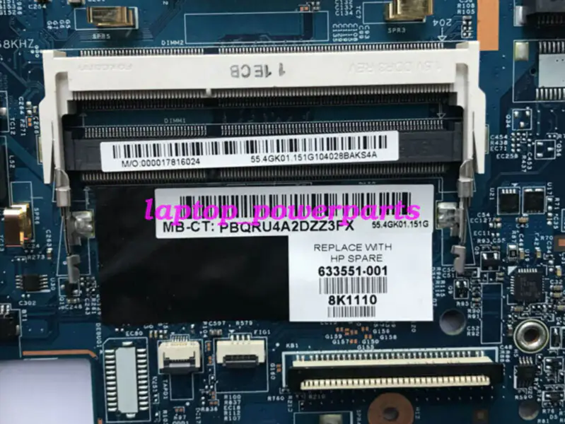 HP 633551-001 48.4GK06.041 633551-001 Scheda madre ATX