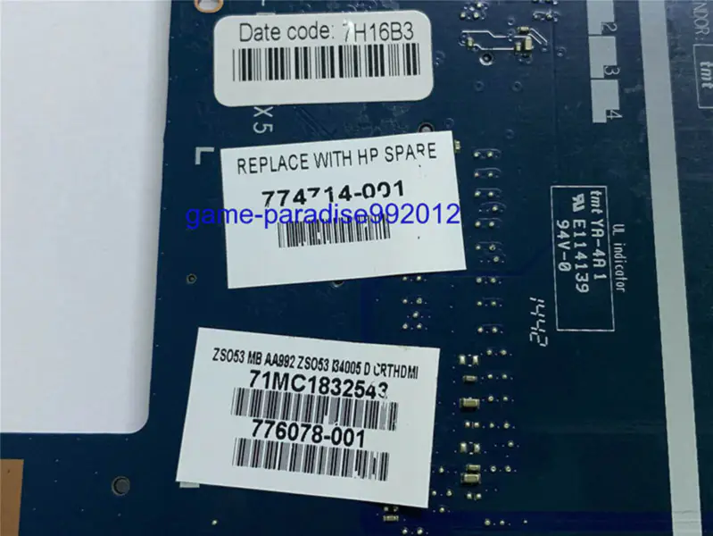 Scheda madre HP 774714-001