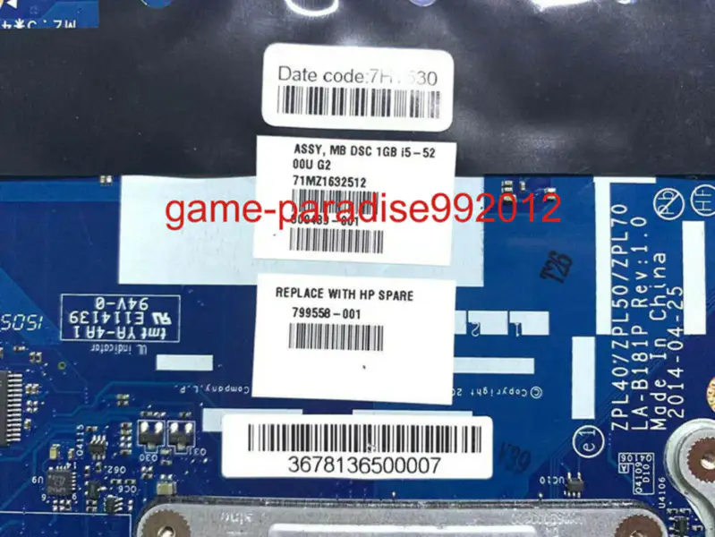 Scheda madre HP 799558-001