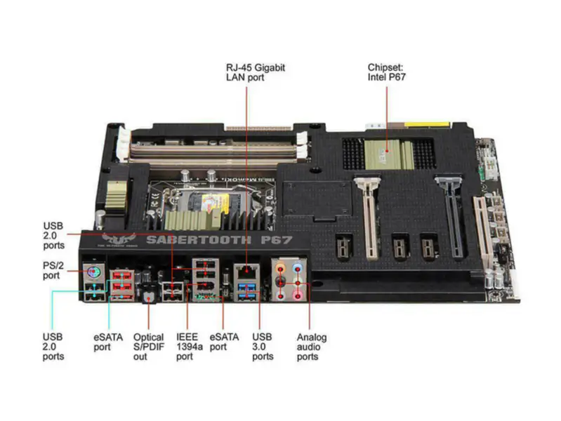Scheda madre Asus SABERTOOTHP67 ATX