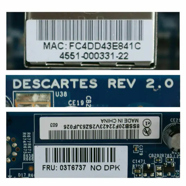 Scheda madre Lenovo 03T8422