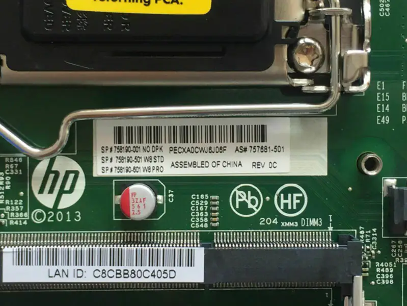 Scheda madre HP 757881-501
