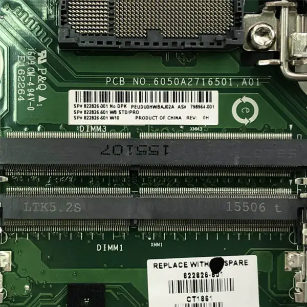 Scheda madre HP 822826-001798964-001