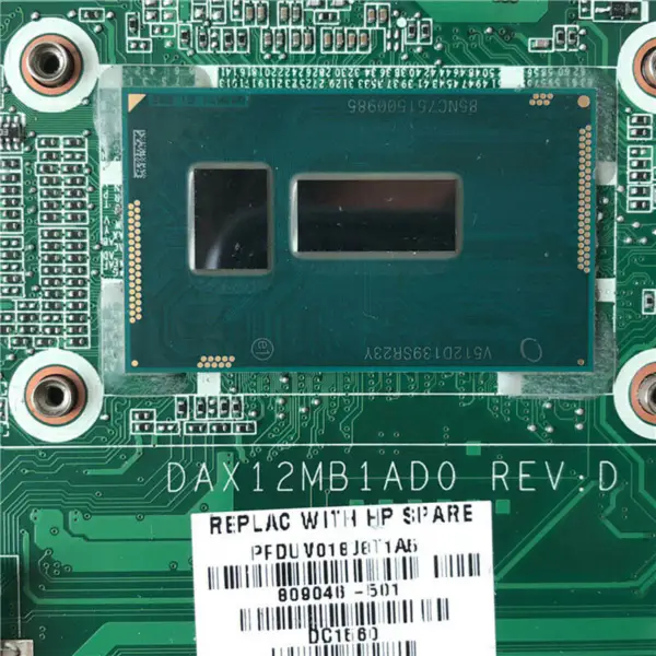 Scheda madre HP DAX12MB1AD0809046-501