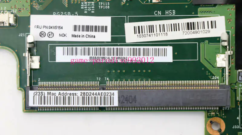 Scheda madre Lenovo 04X5154