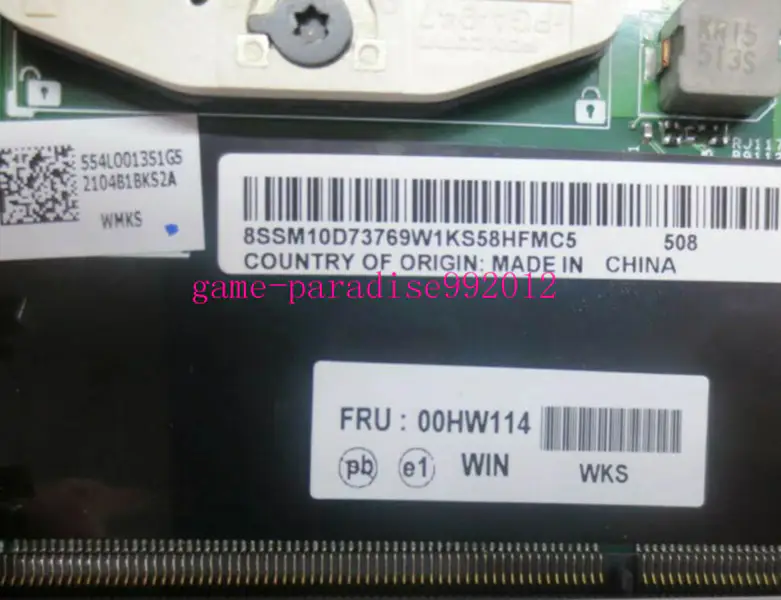 Scheda madre Lenovo 00HW114