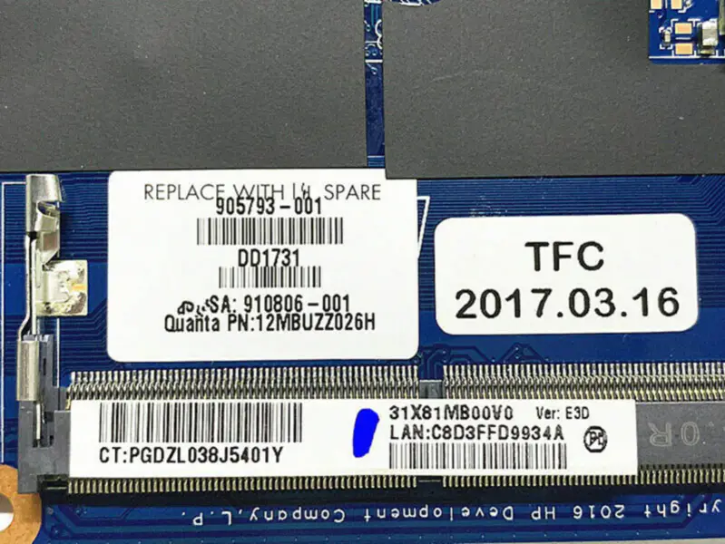 Scheda madre HP 905793-601