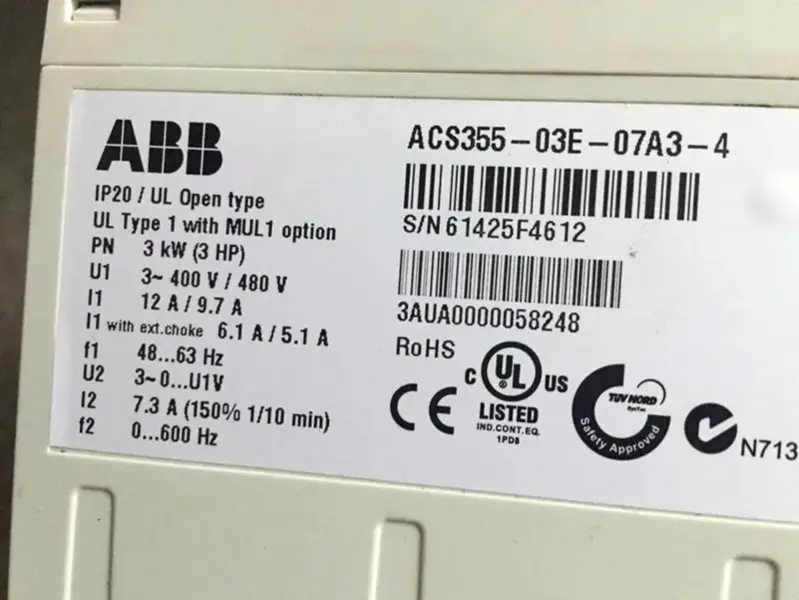 Modulo PLC ABB ACS355-03E-07A3-4