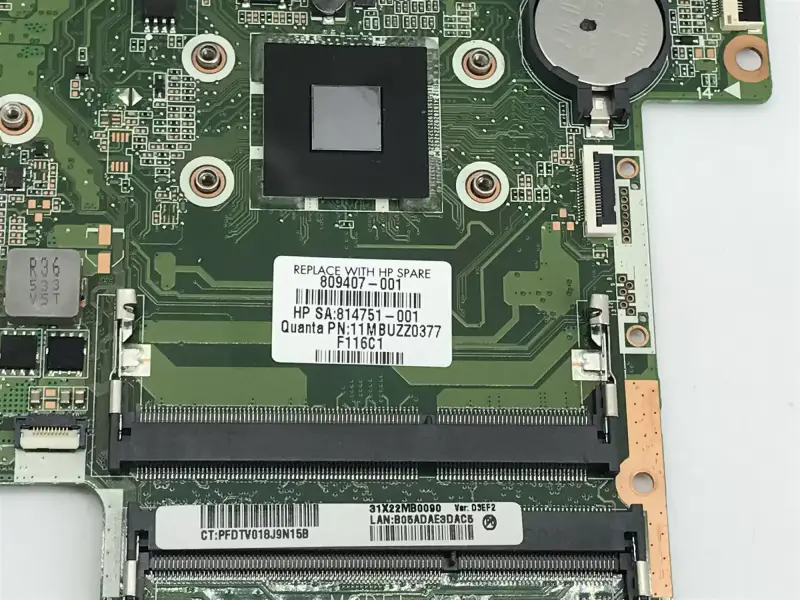HP 809407-001 809407-501 DA0X22MB6D0 Scheda madre 15-AB