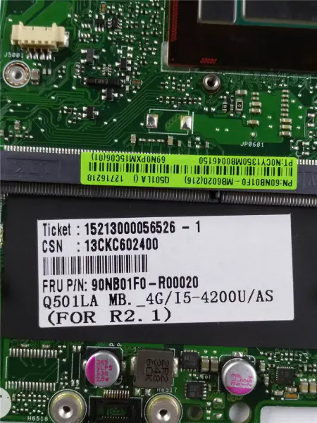 Scheda madre Asus 60NB01F0-MB6020 Q501LA ATX