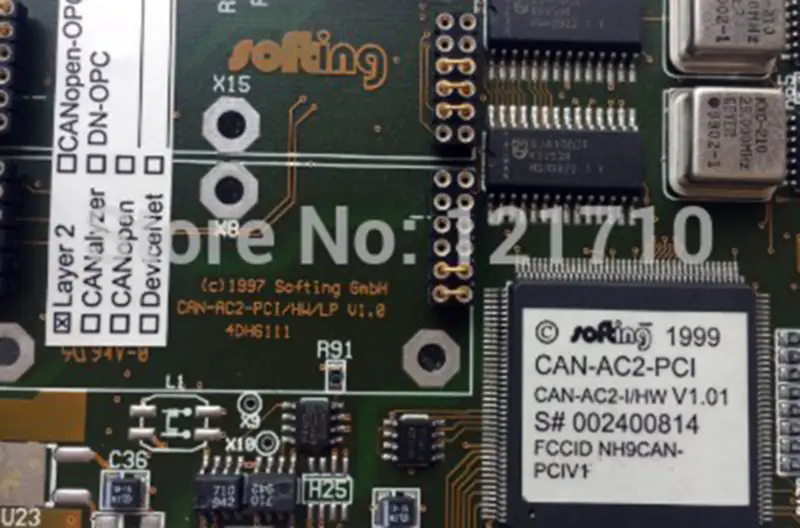 SOTING GMBH CAN-AC2-PCI/HW/LP V.10 4DH6111 CAN-AC2-I/HW V1.01 scheda madre industriale