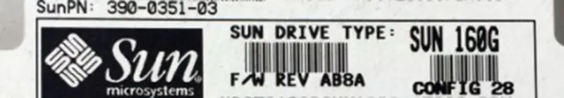 Sun SATA 540-7112-01 390-0351-03 0A33449 7200rpm 160G per scheda madre industriale Sun Workstation