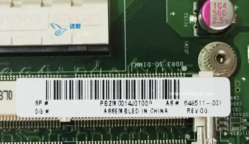 HP 648511-001 Touchsmart 610 AIO DA0ZN8MB6I0 Scheda madre